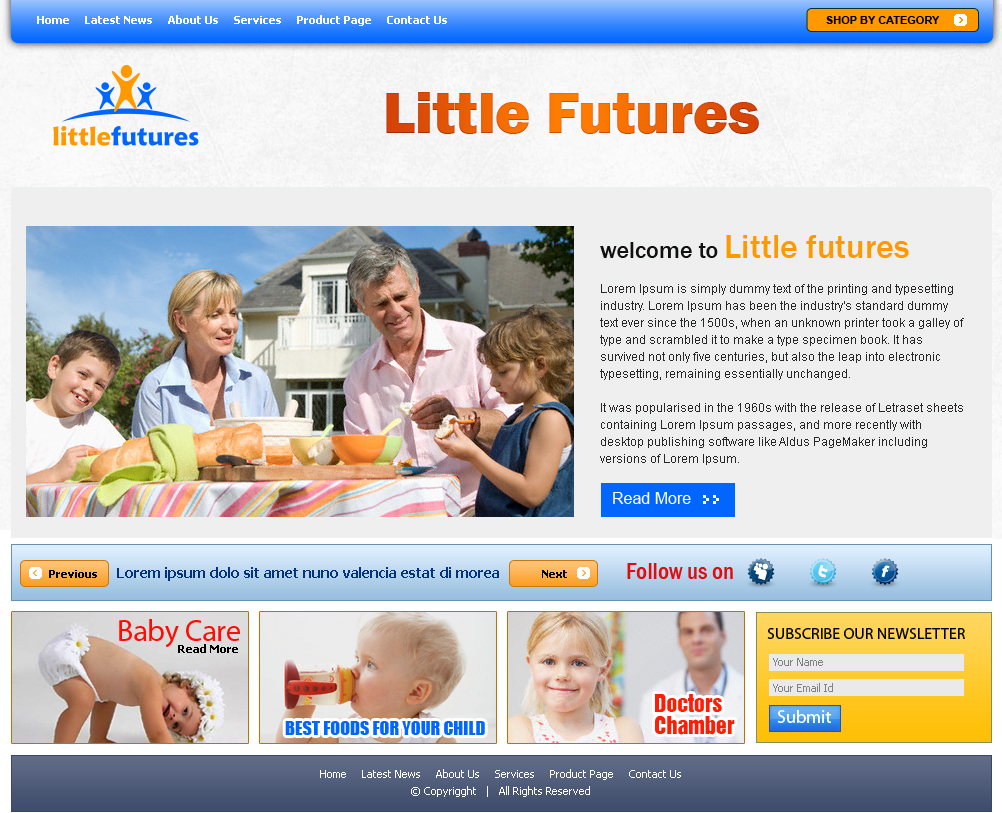 Web Design by Expert Designer for Little Futures | Design #98312