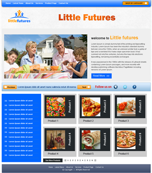 Site for company producing and selling products for children's health | Web Design by Expert Designer