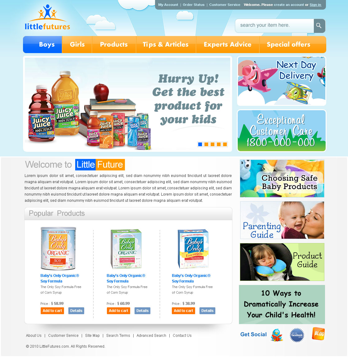 Diseño Web por webwinner para Little Futures | Diseño #95595