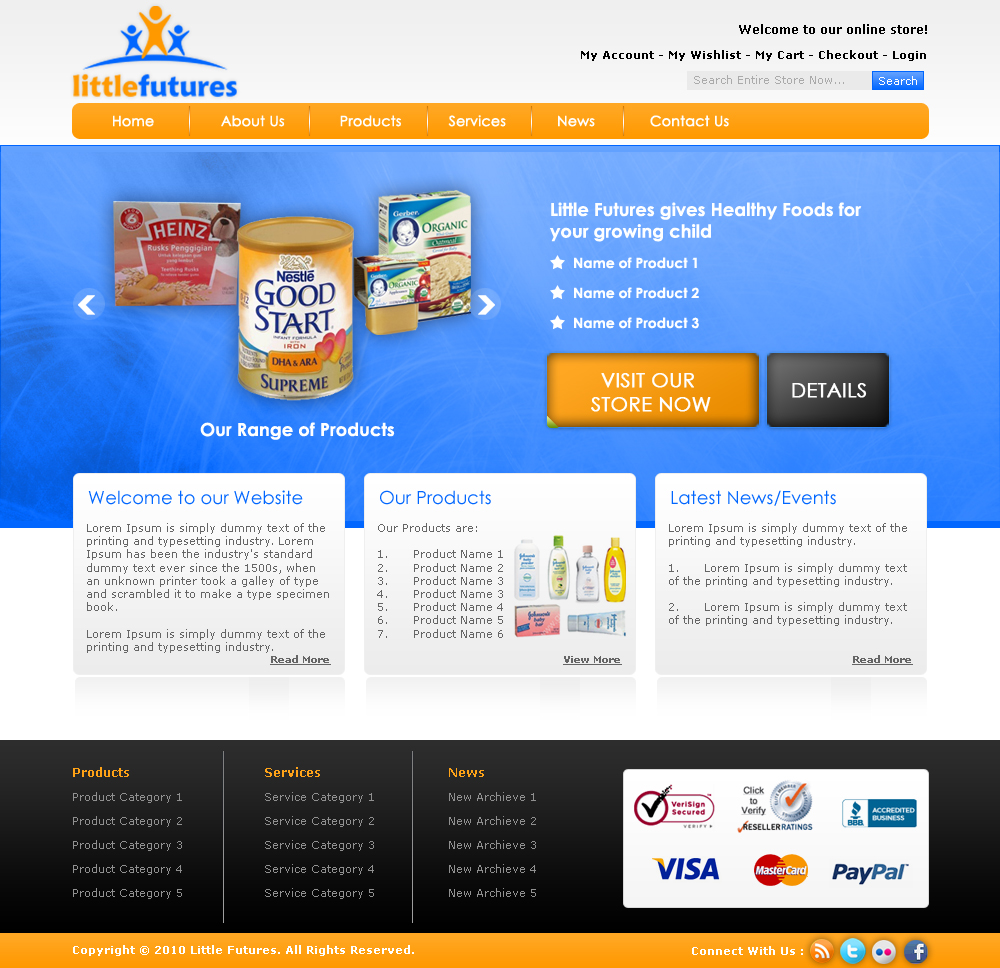 Web Design par Kreative Ideaz pour Little Futures | Design #98409