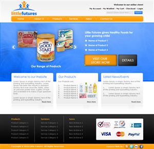Site for company producing and selling products for children's health | Web Design by Kreative Ideaz