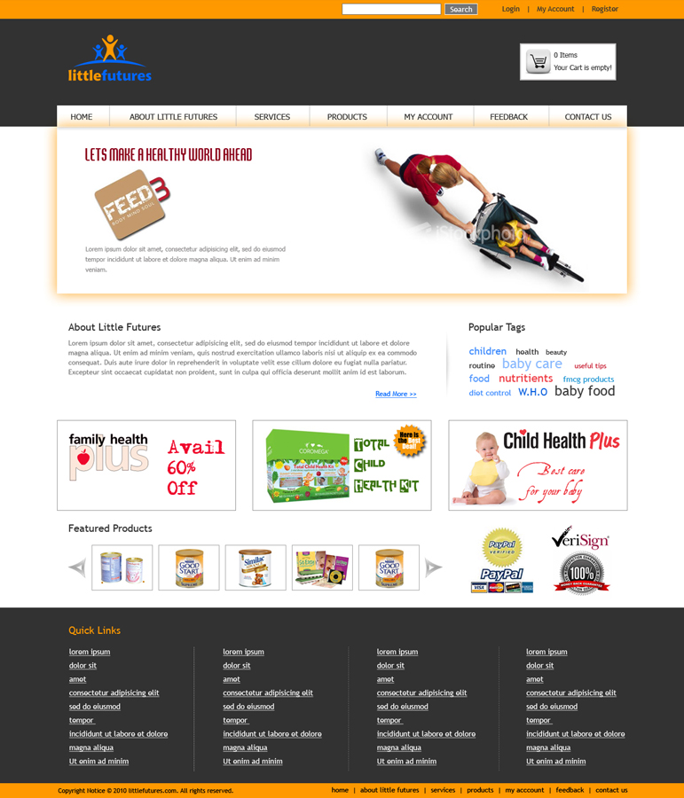 Web Design par Blax Dynamix!!! pour Little Futures | Design #94905