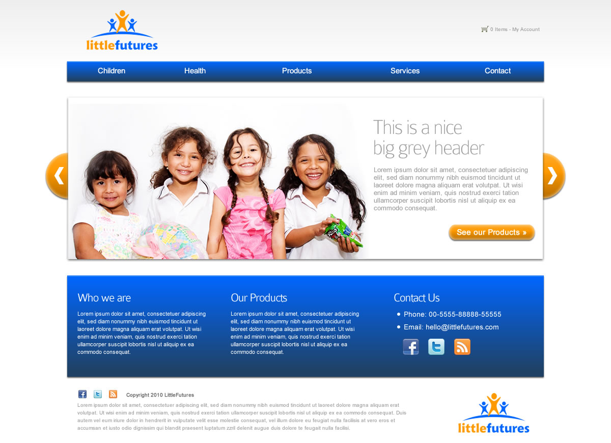 Web-Design von Argentinian Freelancer für Little Futures | Design #96420