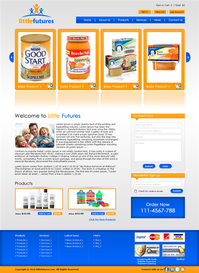 Diseño Web por LogoDesigns.ae para Little Futures | Diseño: #95737