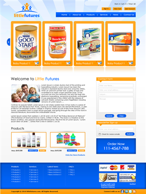 Diseño Web por LogoDesigns.ae para Little Futures | Diseño: #95934