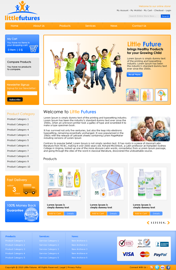 Diseño Web por LogoDesigns.ae para Little Futures | Diseño #97474