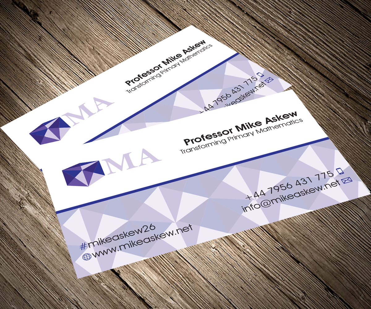 Design de Carte de Visite par Aaaron pour Professor Mike Askew | Design #3524624