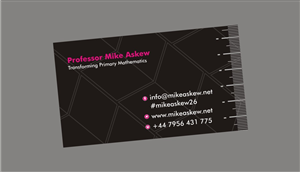 Visitenkarten-Design von yadavsushil für Professor Mike Askew | Design #3531174