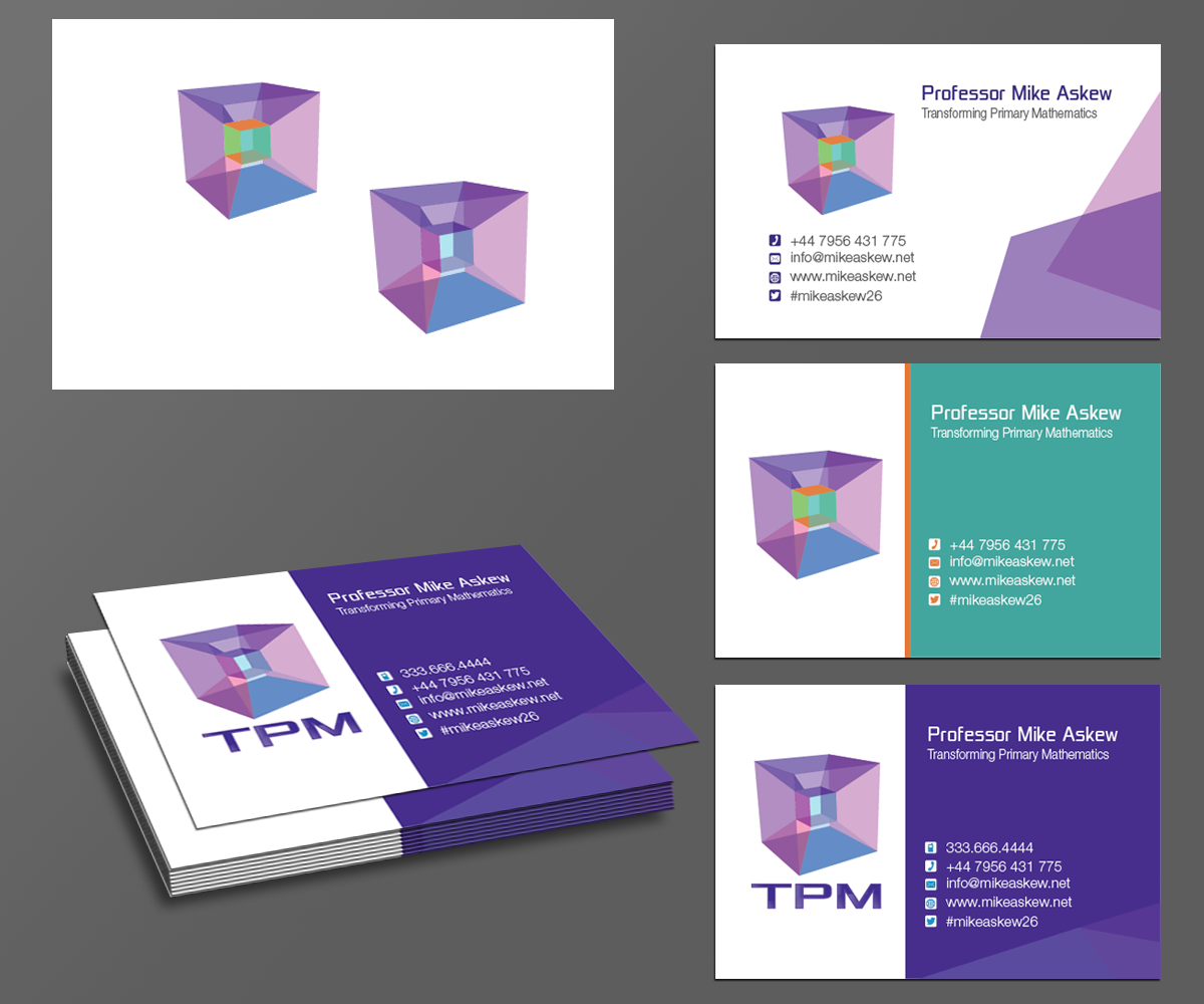 Business Card Design by kousik for Professor Mike Askew | Design #3522093