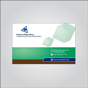 Business Card Design by MTu for Professor Mike Askew | Design: #3523151