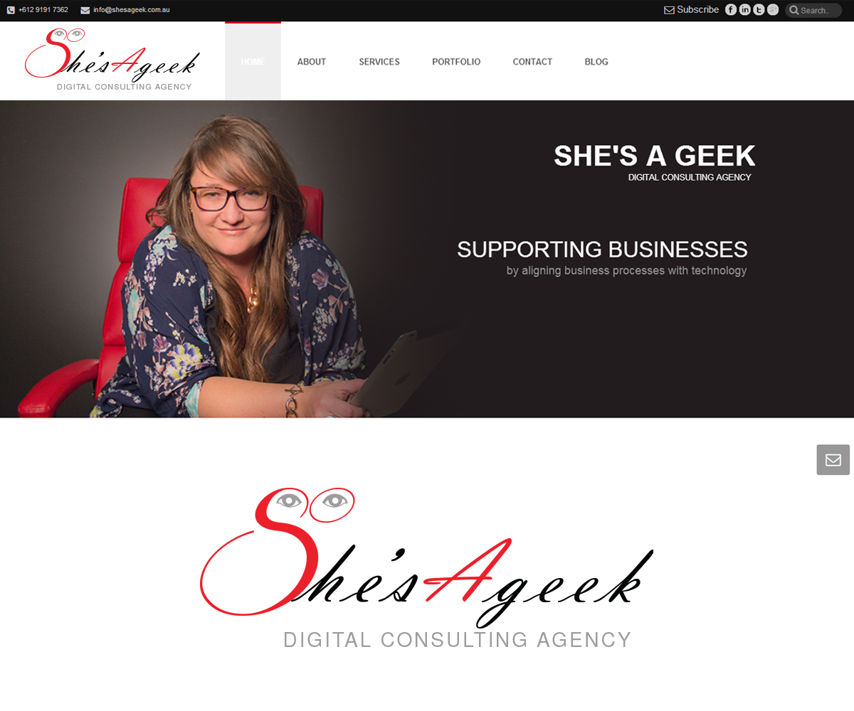 Logo Design by AizerDS for She's A Geek | Design #3517717