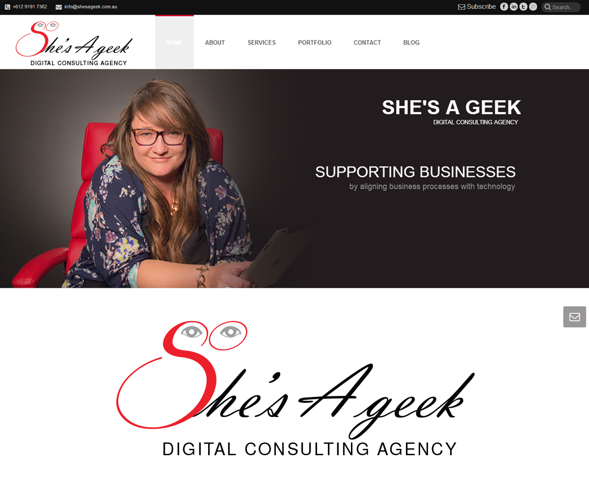 Logo Design by AizerDS for She's A Geek | Design #3517752