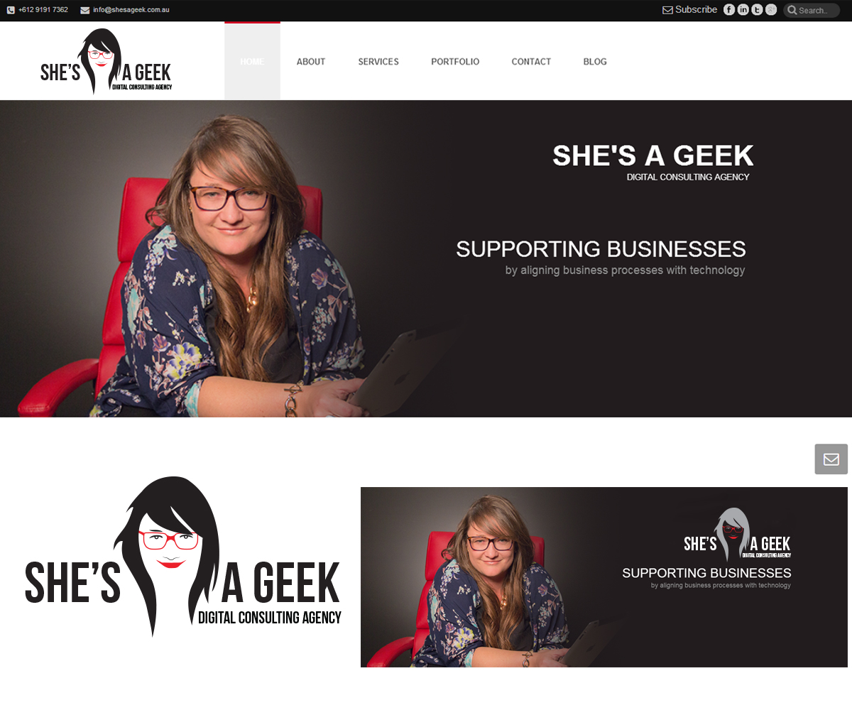 Logo Design by AizerDS for She's A Geek | Design #3518680