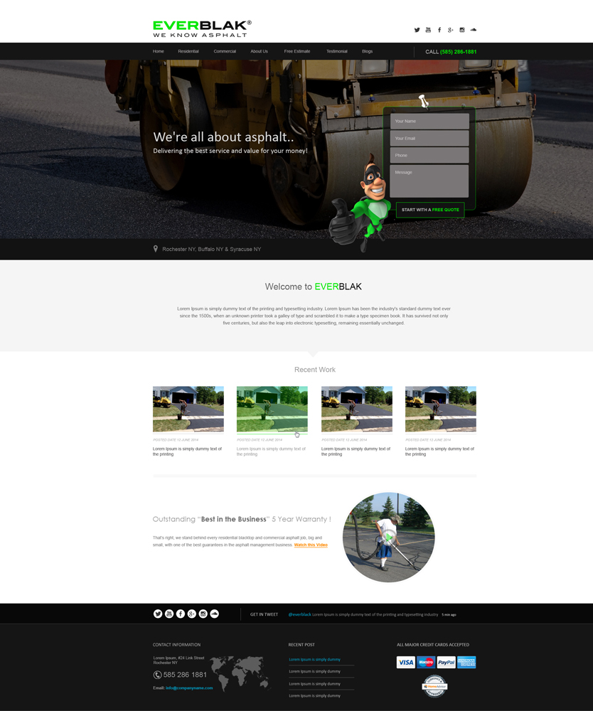 Wordpress Design by aarsita for Everblak Inc | Design #4890694