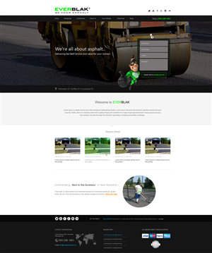 Wordpress Design by aarsita for Everblak Inc | Design #4890694