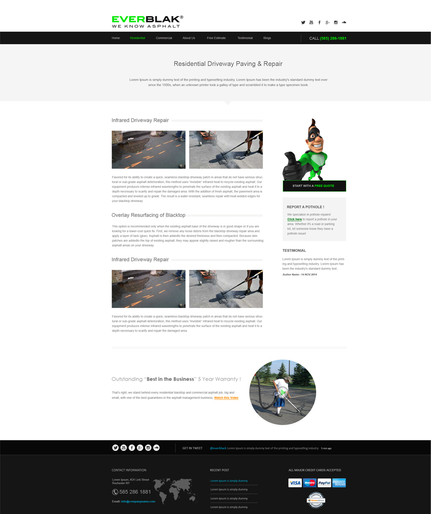 Wordpress Design by aarsita for Everblak Inc | Design #4890709