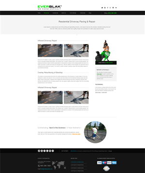 Wordpress Design by aarsita for Everblak Inc | Design: #4890709