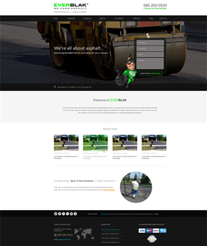 Wordpress Design by aarsita for Everblak Inc | Design: #5123637