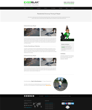 Wordpress Design by aarsita for Everblak Inc | Design: #5123643