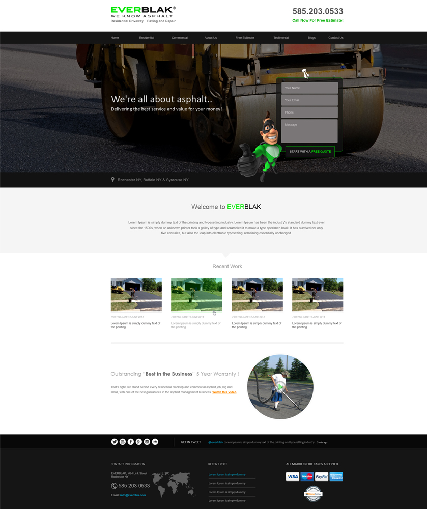 Wordpress Design by aarsita for Everblak Inc | Design #5139079