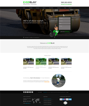 Wordpress Design by aarsita for Everblak Inc | Design: #5139079