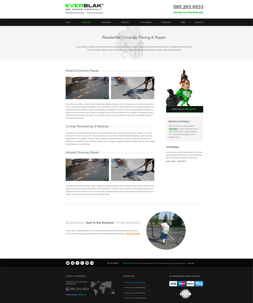 Wordpress Design by aarsita for Everblak Inc | Design #5139086