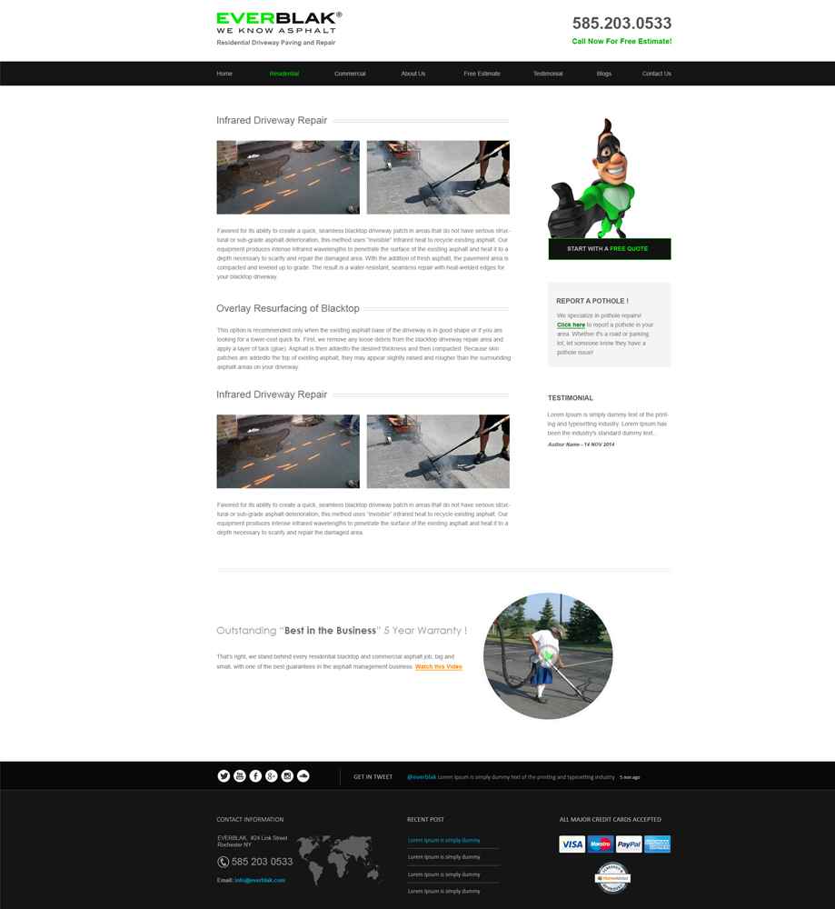 Wordpress Design by aarsita for Everblak Inc | Design #5145411
