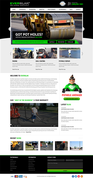 Wordpress Design by RupalTechno for Everblak Inc | Design #3590692