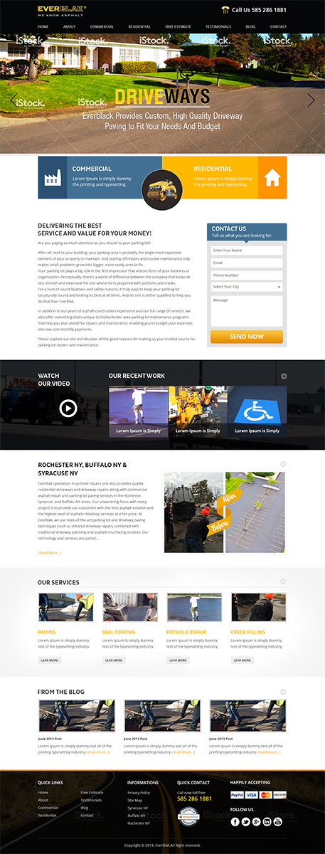 Wordpress Design by Mayank Patel for Everblak Inc | Design #3574457