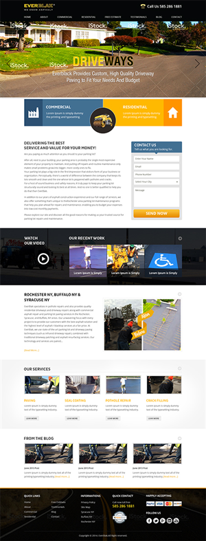 Wordpress Design by Mayank Patel for Everblak Inc | Design: #3574457