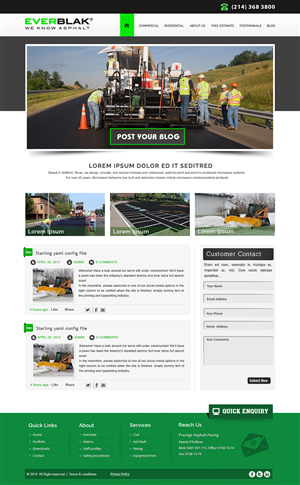 Wordpress Design by webxvision for Everblak Inc | Design #3574054