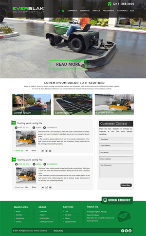 Wordpress Design by webxvision for Everblak Inc | Design: #3574060