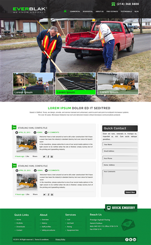 Wordpress Design by webxvision for Everblak Inc | Design: #3574062