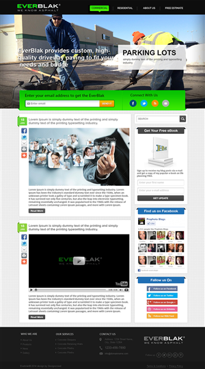 Wordpress Design by webxvision for Everblak Inc | Design: #3581101