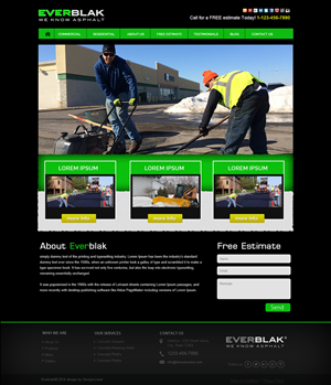 Wordpress Design by webxvision for Everblak Inc | Design: #3581130