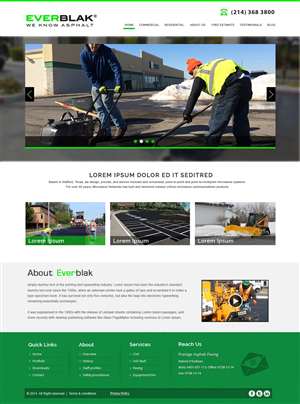 Wordpress Design by webxvision for Everblak Inc | Design: #5136342