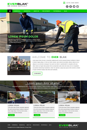 Wordpress Design by webxvision for Everblak Inc | Design: #5140562
