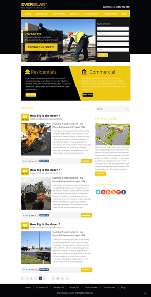 Wordpress Design by pb for Everblak Inc | Design: #3568584