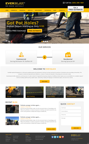 Wordpress Design by pb for Everblak Inc | Design: #3568589