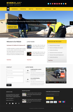 Wordpress Design by pb for Everblak Inc | Design: #3568599