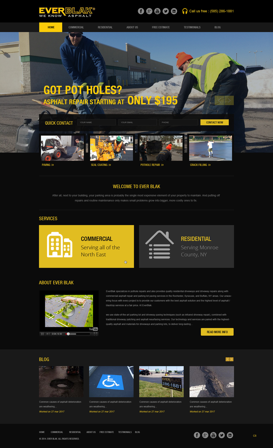 Wordpress Design by pb for Everblak Inc | Design #3568619