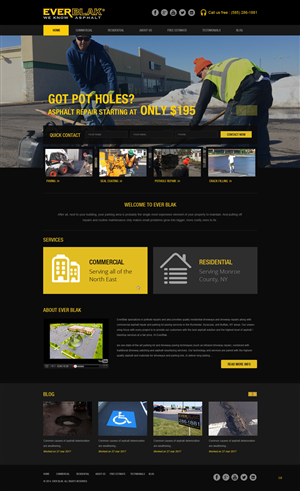 Wordpress Design by pb for Everblak Inc | Design: #3568619