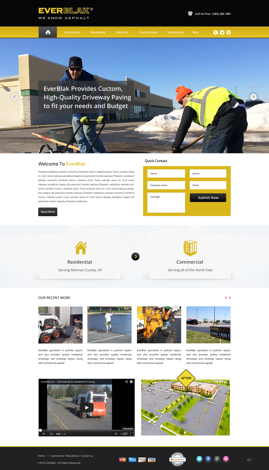 Wordpress Design by pb for Everblak Inc | Design #3568624
