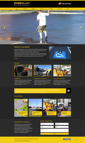Wordpress Design by pb for Everblak Inc | Design: #3568629