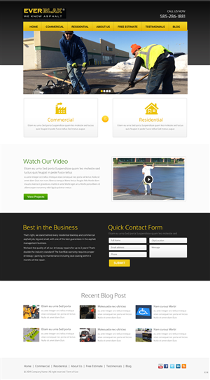 Wordpress Design by pb for Everblak Inc | Design: #3568640