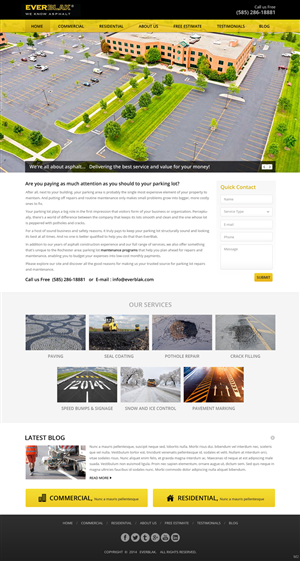 Wordpress Design by pb for Everblak Inc | Design: #3568653