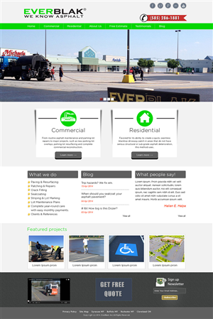 Wordpress Design by Tanvir for Everblak Inc | Design #3569243
