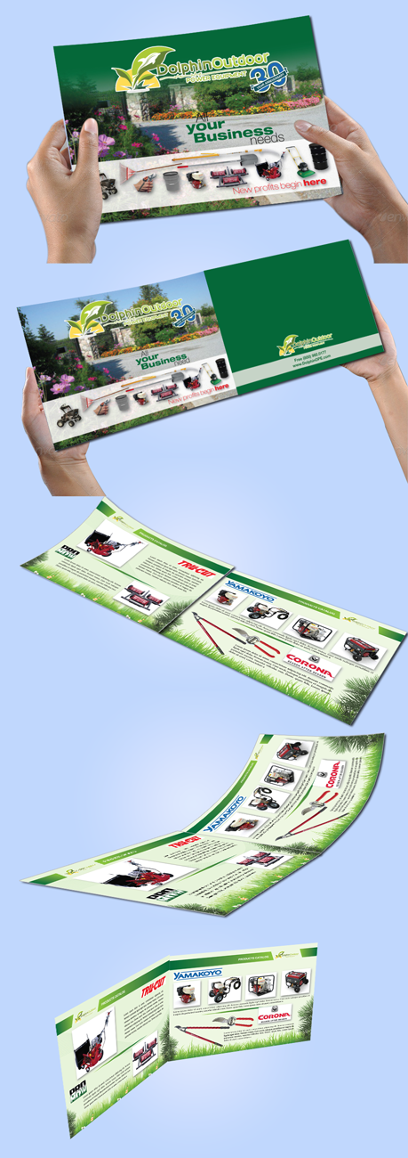 Catalogue Design by Impressive Sol for Dolphin Outdoor Power Equipment, Inc | Design #3546629