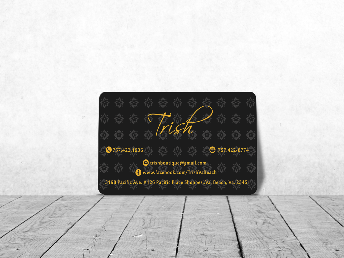 Design de Carte de Visite par Sajin pour TRISH | Design #3567482