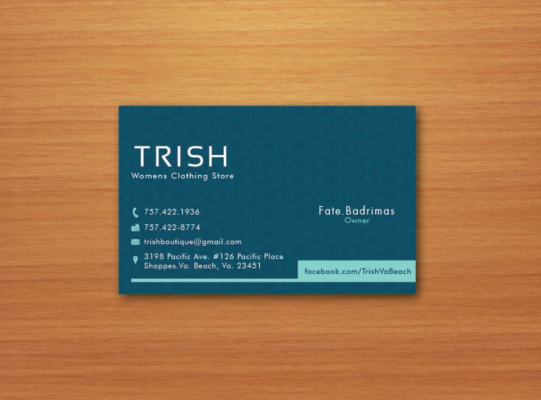 Business Card Design by Kräftig! for TRISH | Design: #3572628